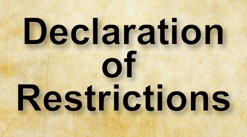 declaration-of-restrictions